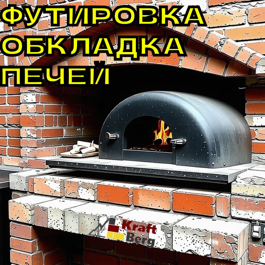 Вата огнеупорное МКРР-130 "KraftBerg" 2000х700х20 мм плотность 130 м3 фото 2